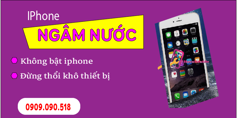 Hình 1: Biện pháp phòng tránh khi iphone của bạn dính nước